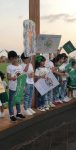 طلاب وطالبات ومنسوبي ( روضة وابتدائية براعم النور  الأهلية بجازان)يجددون البيعة  بكل حب و وفاء